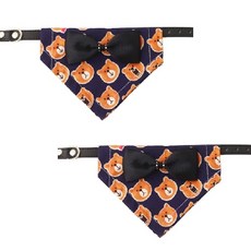조이앤조이 반려동물 곰돌이 리본 케이프 XL, 네이비, 2PIECE