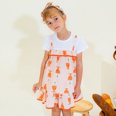 Lalaamang 女童透氣雪酪荷葉邊上衣