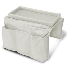 Market Plan 沙發扶手收納袋, 象牙白, 1個