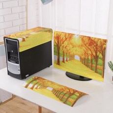 復古文青風 多種款式 防塵罩 螢幕用 + 主機用 + 鍵盤用, 03