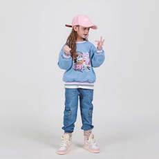 jkids 女童 Note 彈性工裝丹寧褲 J7584