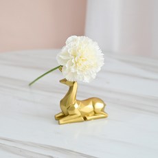 몬드스팟 조화 어버이날 스승의날 장식 카네이션 30cm MO1082, 아이보리