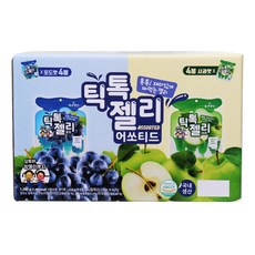 葡萄口味果凍 4入+青蘋果口味果凍 4入, 1組