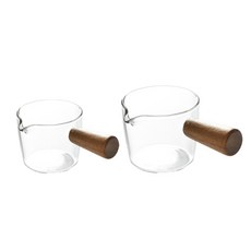 KALDIN 木質玻璃烈酒杯 50ml + 100ml, 混合色, 1套