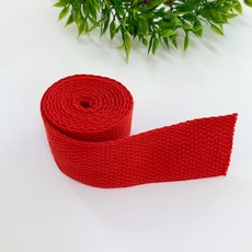 면 웨이빙끈 32mm x 1.4mm x 450cm, 레드, 1개