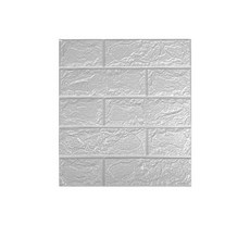 P31 3D立體磁磚壁貼, 1個, 灰色