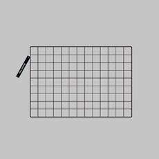 마켓플랜 인테리어 스틸 메쉬 철 네트망 65 x 45 cm, 블랙, 1개