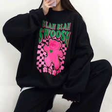 Sweet Pink 女款 Swoosh 大尺碼大學T