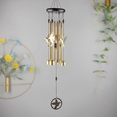 바람 종소리 인테리어 장식 모빌, 골드벌새