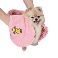 KAKAO FRIENDS 柔軟的手套型寵物毛巾, Ryan(Pink)