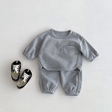 베베니즈 캐주얼절개 와플 긴팔 상하복 세트