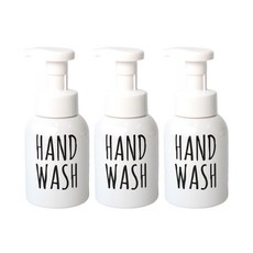 ROMANTIC NOVEMBER 圓形慕斯瓶 字母款2 HAND WASH 300ml, 白色, 3個