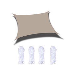 방수 UV차단 그늘막 5 x 3 m GJ_03_05, 오트밀, 1개