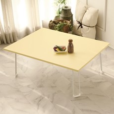 스토리퍼니쳐 국내생산 E0 LPM 7파이 비스포크 접이식 테이블 800, 버터옐로우