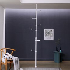 Tres Belle Connect 1層立柱式衣架, 白色