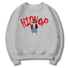 일루소 남녀공용 힙합베어 소프트 특양면 맨투맨