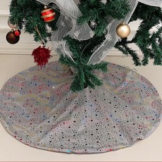 Allode 亮片聖誕樹裙裝飾, 03 灰色, 1個