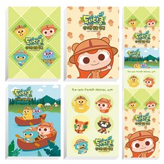 YOUNGART Duda&Dada封面印花素描本組 40頁, 混色, 10個