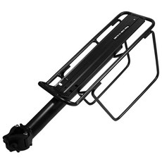 DIBOTE 迪伯特 台灣製造快拆式自行車鋁合金帶腳後貨架, 黑色, 1個