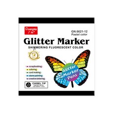 GuangNa 廣納 東亞PMS 亮粉麥克筆 粉彩色系套組, 12色, 1套