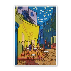 Ggomebimbo 世界名畫 DIY 裝飾沙畫 小, 夜晚的露天咖啡座