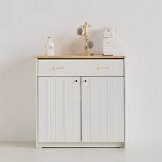 스칸디무드 국내제조 쿠엔코 서랍 주방수납장 800 방문설치, 오크화이트