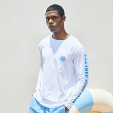 LAZYBEE 男士多功能涼感快乾字母印花寬鬆版防磨衣