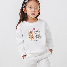 KIDSCREW 兒童款友誼刷毛大學T