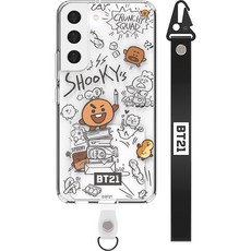 아이컬러즈 BT21 두들 스마트 탭 투명 휴대폰 케이스