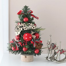 Garden in the City 手工迷你成品聖誕樹, 舒適紅