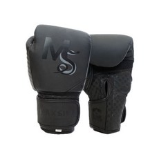 Maxim MMA 武術皮革拳擊啞光手套, 啞光黑