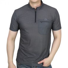 MOUNTIST 男士風網眼短袖拉鍊 T恤