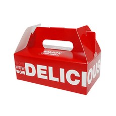 手柄多功能食品盒小 200p, 混合顏色, 1個