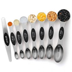 雙面量勺 8種組 黑色 AA156-1, 1套