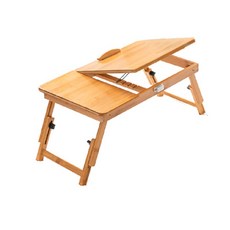 태블릿 노트북 베드트레이 중형 55cm, 내추럴