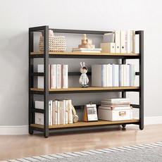 GAGU FEELING River 書櫃, 自然黑色, 3層