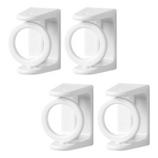 JLIFE Ring Spin 伸縮桿支架 衣架配件 4入, 白色