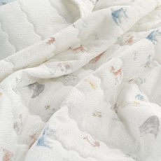 gBEDDING Welcome bambi snow ripple夏季被, 白色