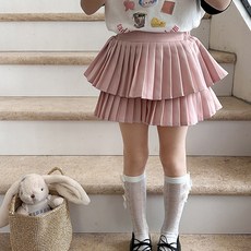 BabyMax 女童雙層百褶蛋糕裙