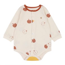 에뜨와 유아용 면 애플비 바디수트