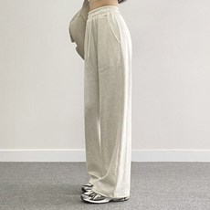 위드후이린 校服款運動刷毛寬版鬆緊帶長褲 (刷毛版 長/短/基本 3種長度)