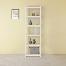 홈던트하우스 업그레이드형 무볼트 철제 선반, 화이트, 6단