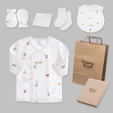 Organic Boom 嬰幼兒夏季用兔年蝴蝶衣 + 防抓手套 + 手帕 + 購物袋 + 盒子套組