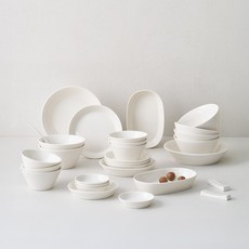 LENANSE Blanche 6人餐具組 32件, 1套, 白色, 8種餐具