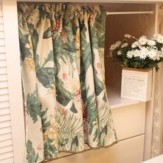 夏日葉園短窗簾, 綠色