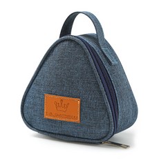 方便收納保溫迷你三角便當袋 JNH1005, 海軍藍, 1個