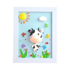 ADICO 粘土相框DIY製作一頭牛走路, 混色