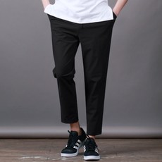 스댕클럽 남성용 하이스판 밴딩 슬림핏 아이스 바지 SWA0307