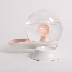 펫블랑 반려동물 스네일 펫 디스펜서 급수식기, 핑크, 1개