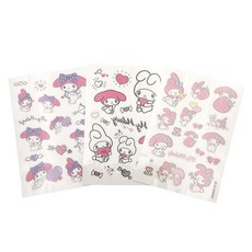 beautyhome 美樂蒂紋身貼紙 3款組, 1組, 混色